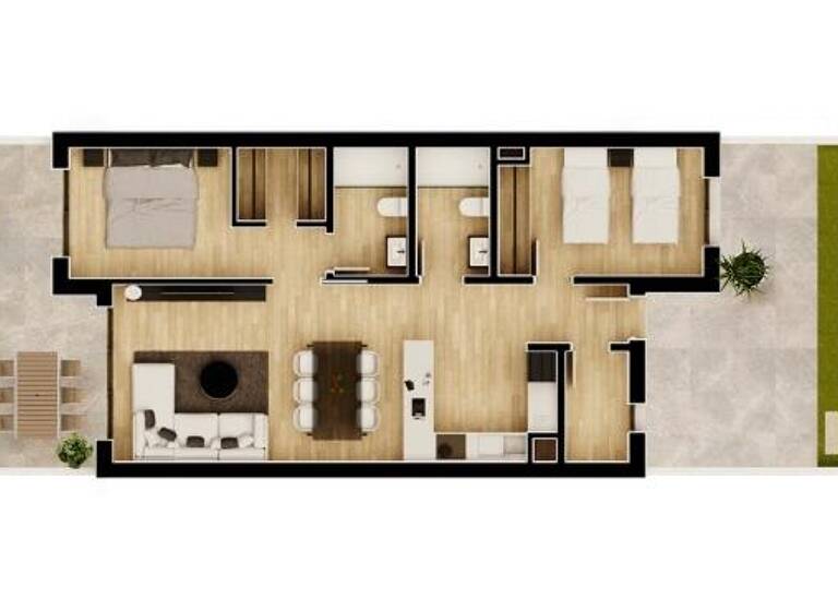 Wohnung zum Kauf provisionsfrei 240.000 € 3 Zimmer 95 m² Calle D Sector U bz-6 Monforte del Cid 03679