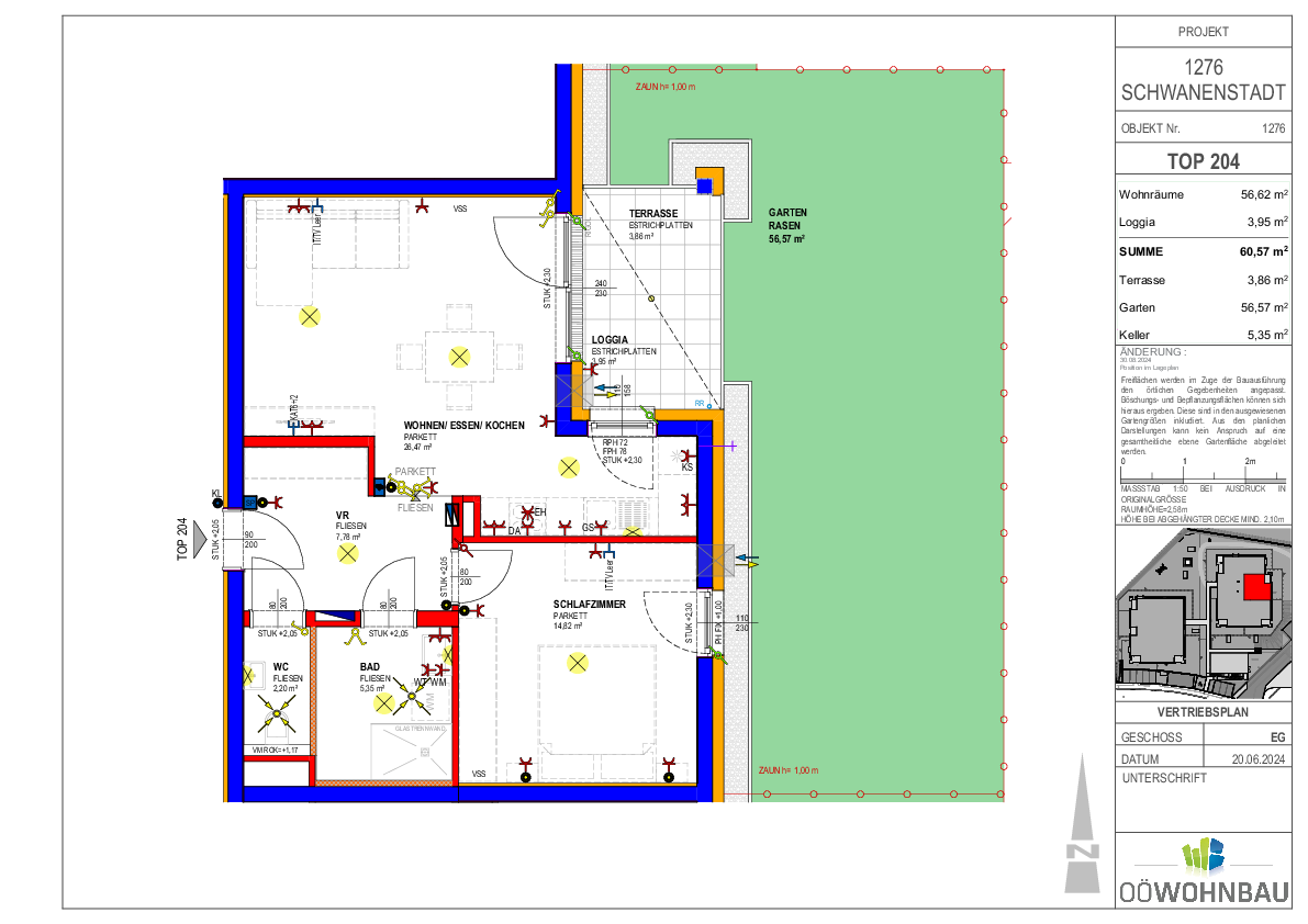 Wohnung zur Miete 731 € 2 Zimmer 56,6 m²<br/>Wohnfläche EG<br/>Geschoss Alleehof 4 und 5 Schwanenstadt 4690