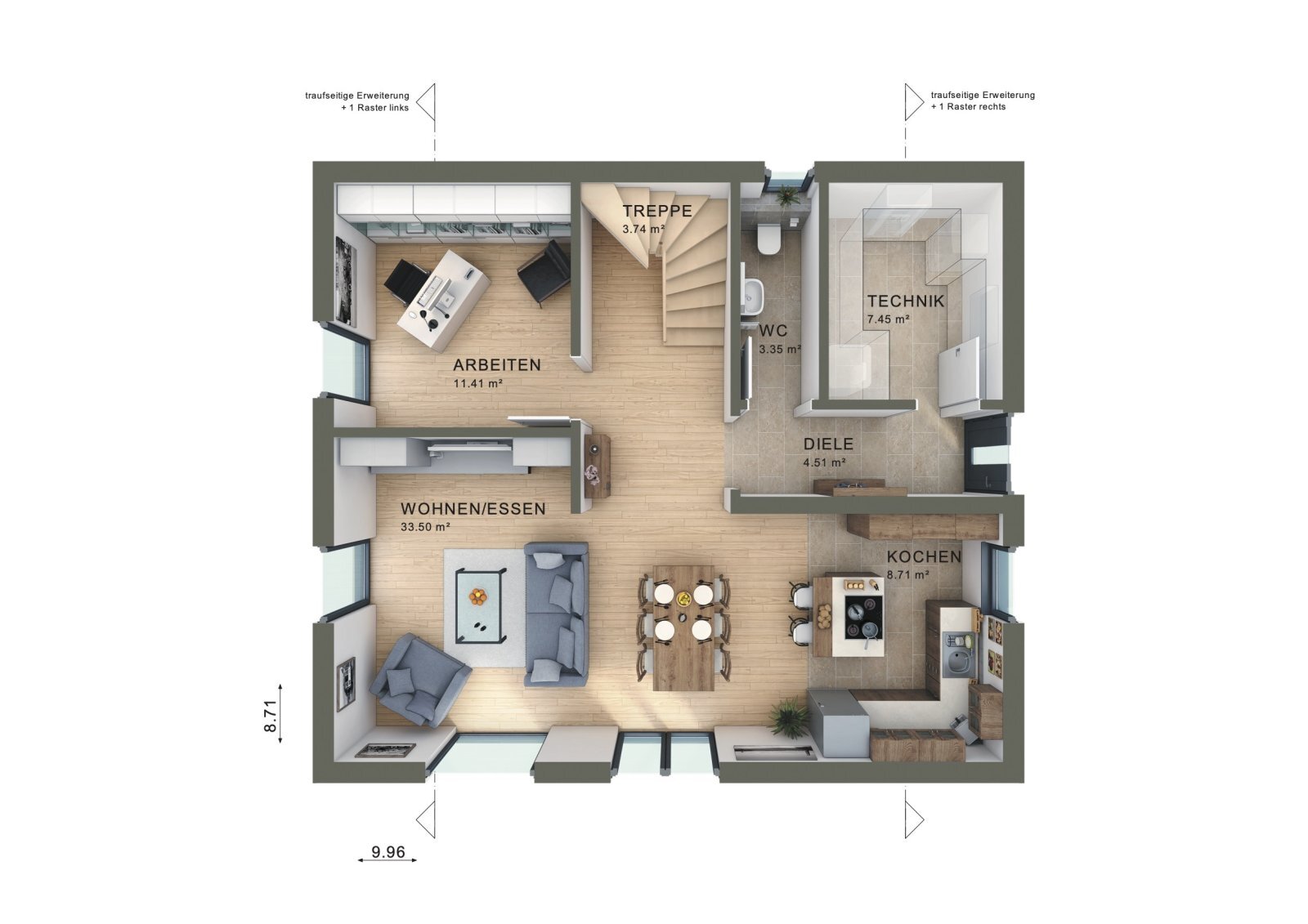 Einfamilienhaus zum Kauf 655.579 € 6 Zimmer 154 m²<br/>Wohnfläche 450 m²<br/>Grundstück Großanhausen Burgau 89331