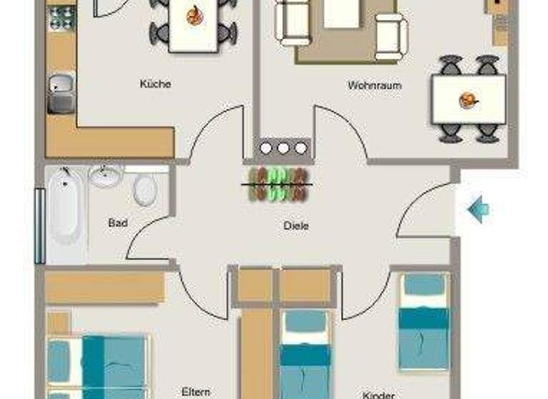 Wohnung zur Miete 512 € 3,5 Zimmer 71 m² 3. Geschoss Achternbergstraße 80 Rotthausen Gelsenkirchen 45884