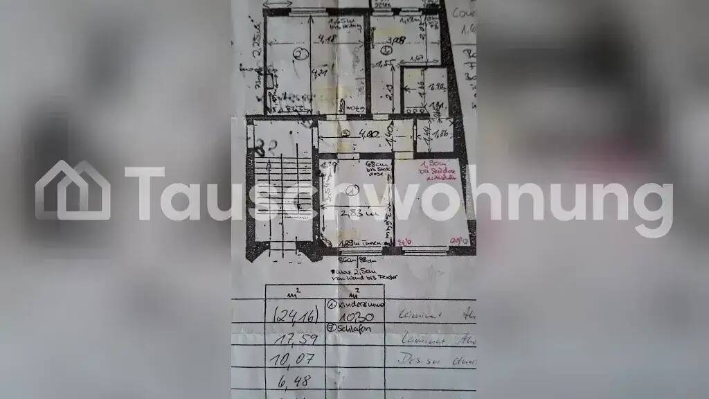 Wohnung zur Miete Tauschwohnung 500 € 3 Zimmer 65 m² 3. Geschoss Johannesvorstadt Erfurt 99085