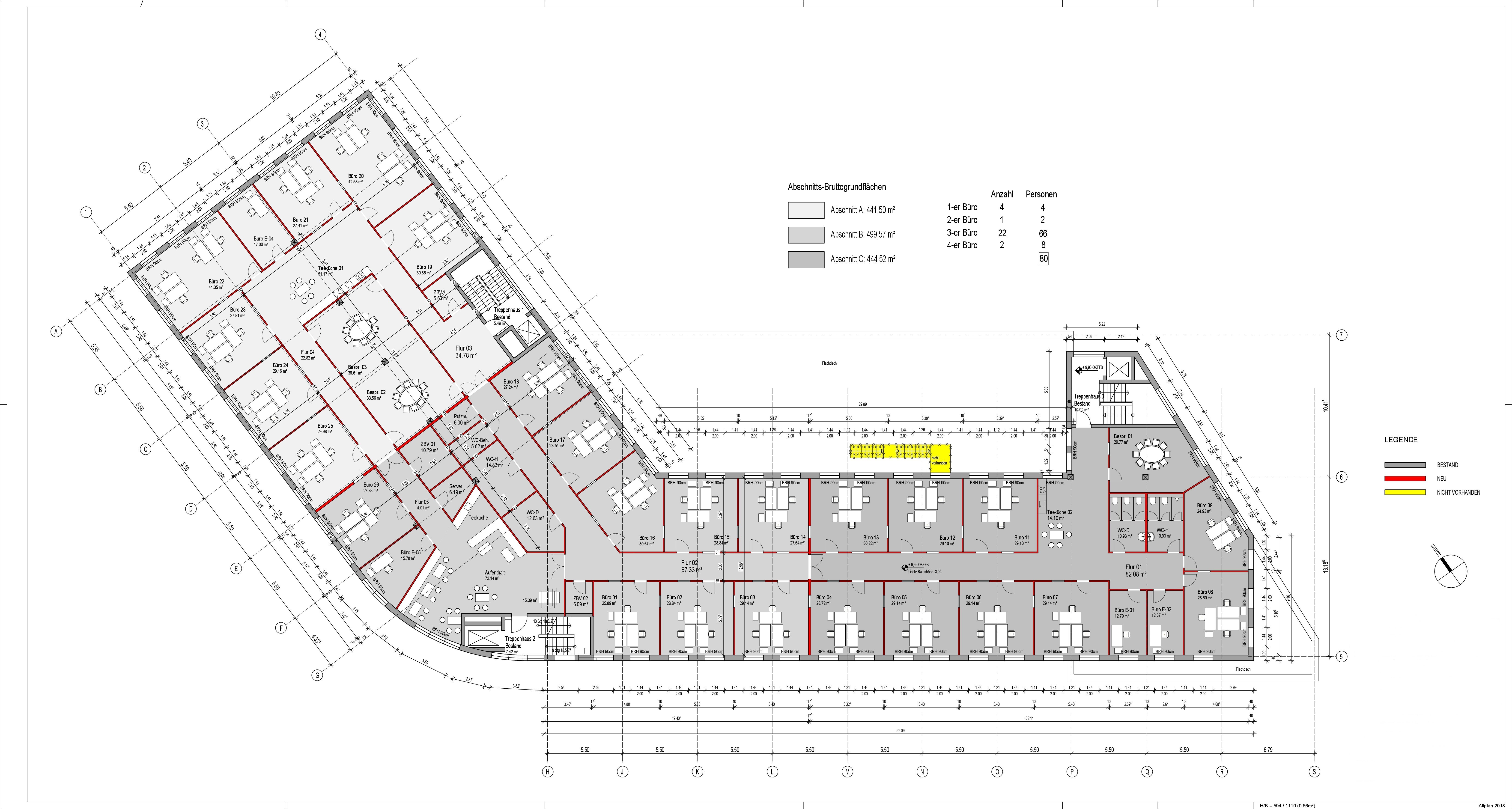 Bürofläche zur Miete 14,20 € 1.762,8 m²<br/>Bürofläche ab 372 m²<br/>Teilbarkeit Holstentor - Nord Lübeck 23554