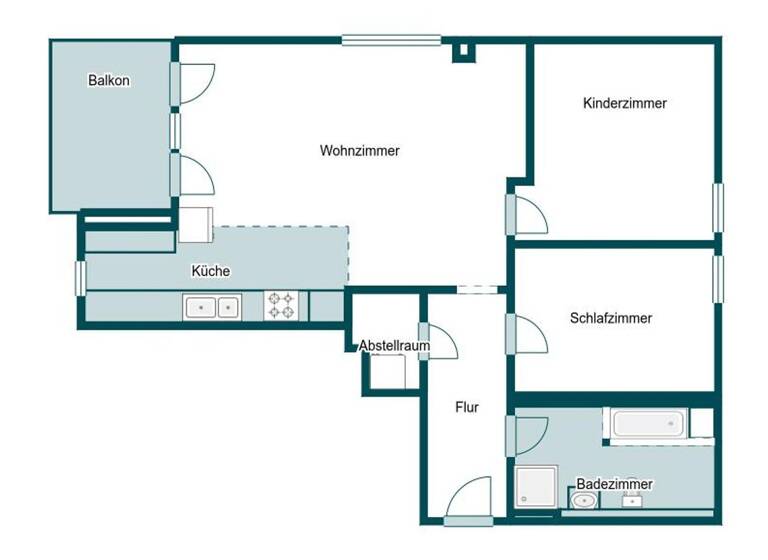 Wohnung zum Kauf 348.000 € 3 Zimmer 76,6 m² 2. Geschoss Saltendorf Teublitz 93158