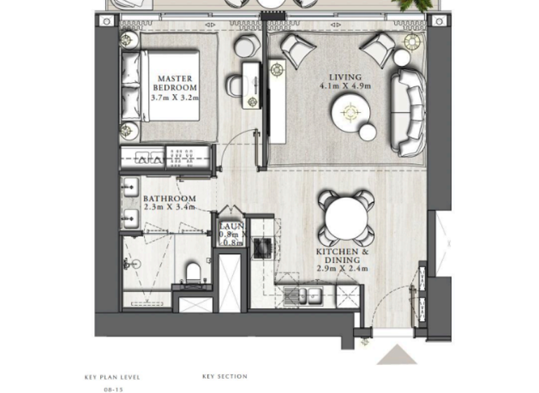 Wohnung zum Kauf 810.995 € 2 Zimmer 78,5 m² Dubai