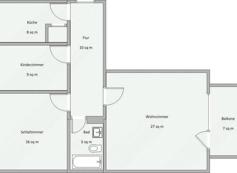 Wohnung zum Kauf 409.000 € 3 Zimmer 75 m² frei ab sofort Dachau 85221