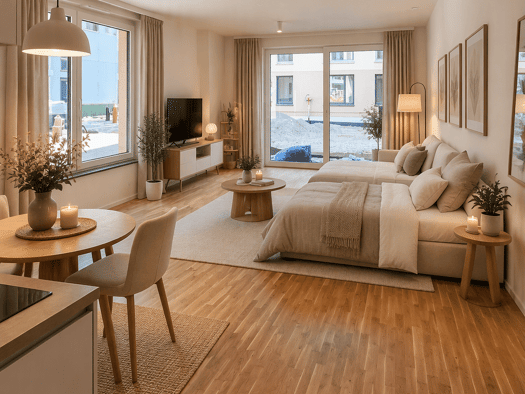 Wohnung zur Miete - Erstbezug 855 € 1 Zimmer 45,9 m² 3. Geschoss frei ab 01.03.2027 Schusterinsel Friedlingen Weil am Rhein 79576