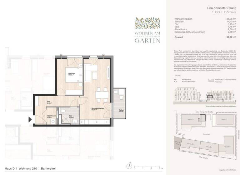 Wohnung zum Kauf - Erstbezug 272.000 € 2 Zimmer 59,1 m² Blumlage Celle 29221