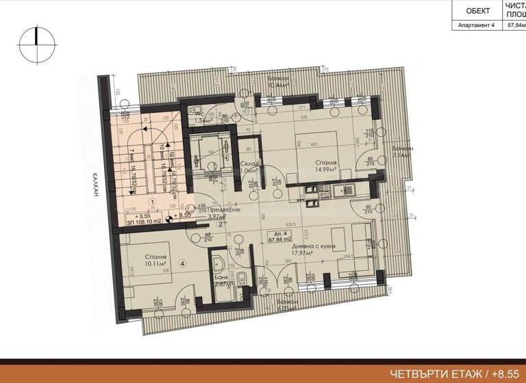 Studio zum Kauf 410.484 € 3 Zimmer 119,3 m² Sofia