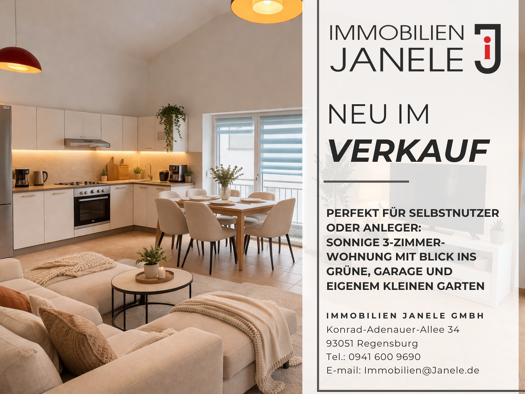 Wohnung zum Kauf 298.000 € 3 Zimmer 62,5 m² 1. Geschoss Konradsiedlung-Wutzlhofen Regensburg 93057