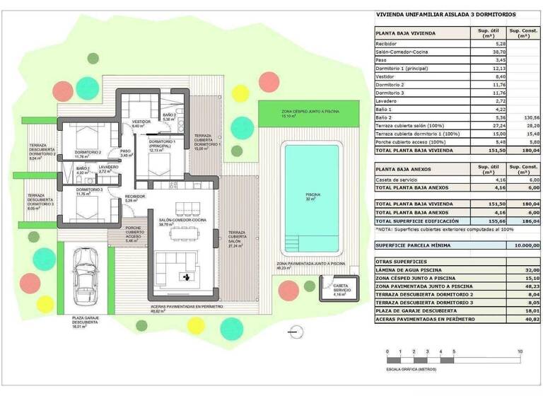 Villa zum Kauf - Erstbezug provisionsfrei 412.000 € 4 Zimmer 186 m² 10.000 m² Grundstück Pinoso