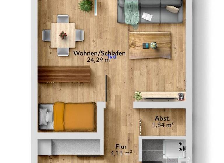 Studio zum Kauf 160.000 € 1 Zimmer 42 m² Dagersheim Böblingen 71034