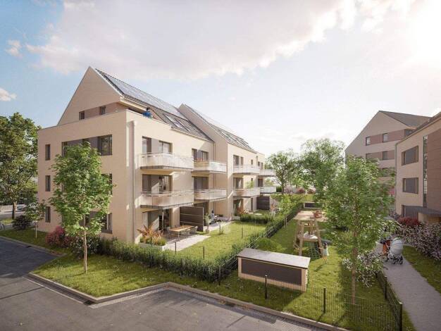 Terrassenwohnung zum Kauf - Neubau provisionsfrei 558.578 € 4 Zimmer 85,8 m² Geschoss 2/2 frei ab 30.04.2028 Volkacher Straße Großgründlach Nürnberg 90427