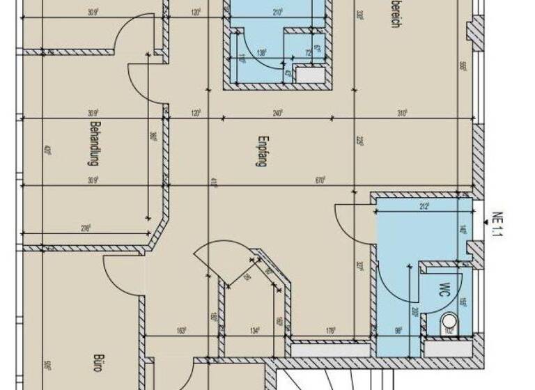 Bürofläche zur Miete provisionsfrei 8 € 130 m² Bürofläche teilbar ab 130 m² Mitte Mülheim an der Ruhr 45468