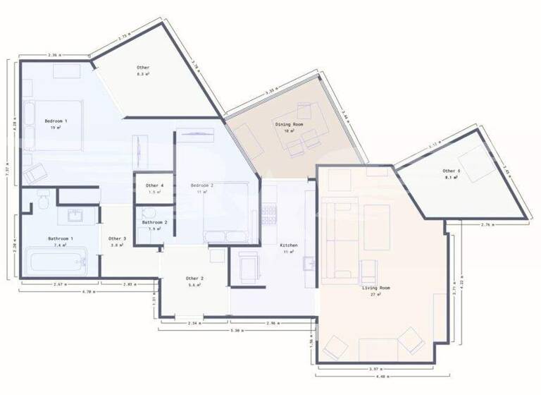 Wohnung zum Kauf provisionsfrei 545.000 € 3 Zimmer 93 m² San Agustin 07015