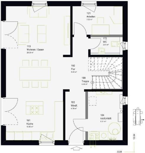 Einfamilienhaus zum Kauf provisionsfrei 442.395 € 5 Zimmer 144 m²<br/>Wohnfläche 602 m²<br/>Grundstück Venrath Erkelenz 41812