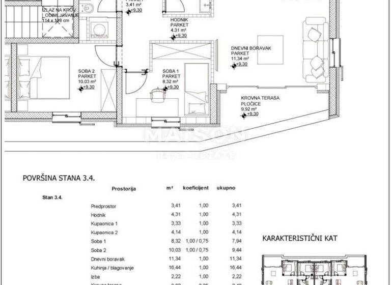 Wohnung zum Kauf 405.000 € 3 Zimmer 3. Geschoss Cres 51557