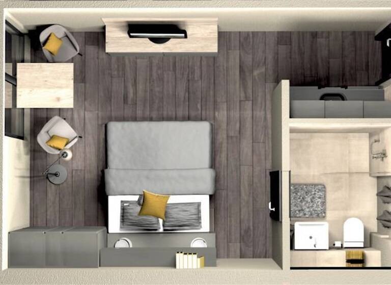 Wohnung zur Miete 859 € 1,5 Zimmer 26 m² 2. Geschoss Friedrich-Tritschler-Straße 2 Kirchheim Kirchheim unter Teck 73230