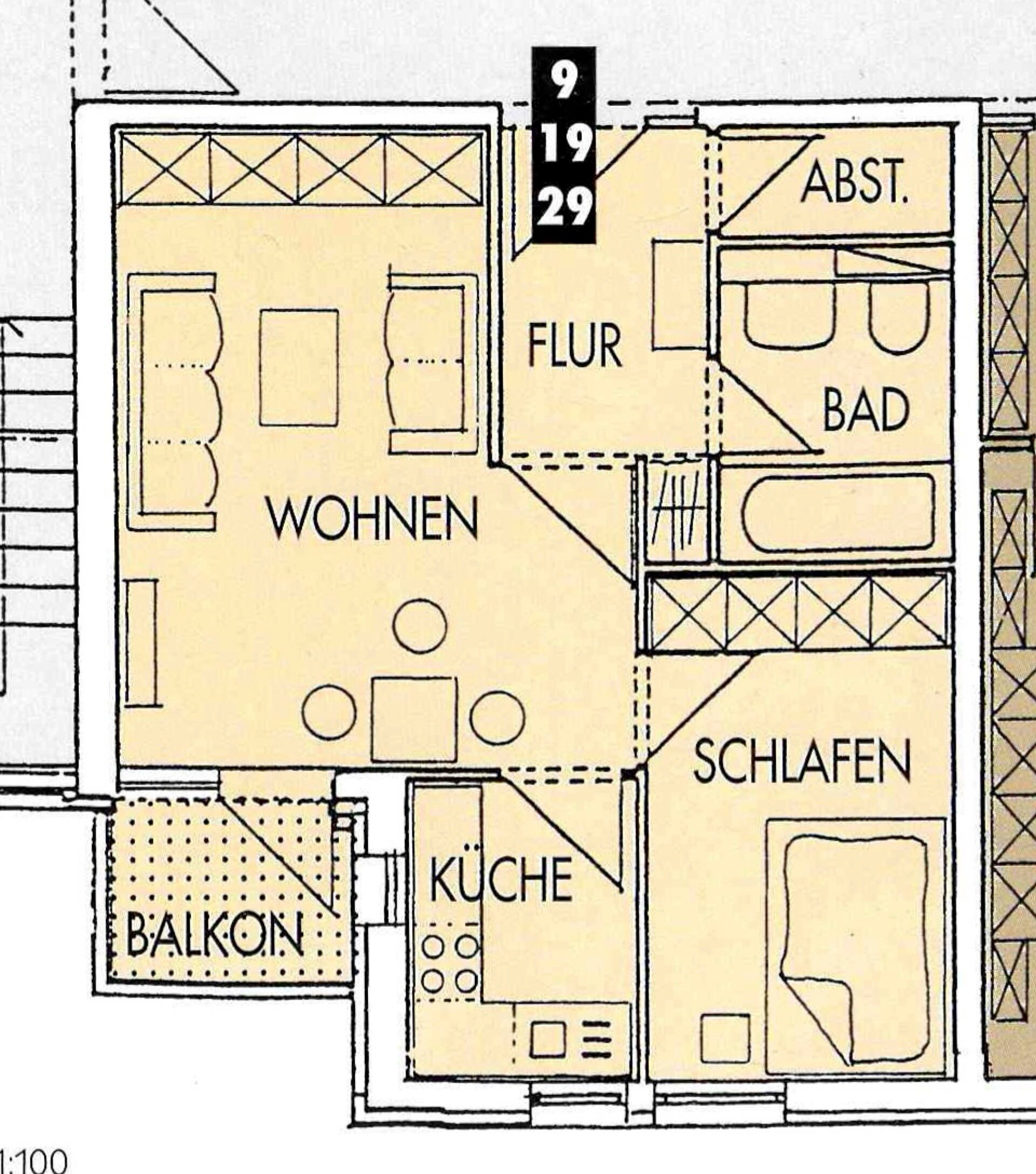 Wohnung zum Kauf als Kapitalanlage geeignet 118.500 € 2 Zimmer 43,3 m²<br/>Wohnfläche Schubertstraße 14 Blasewitz (Händelallee) Dresden 01307