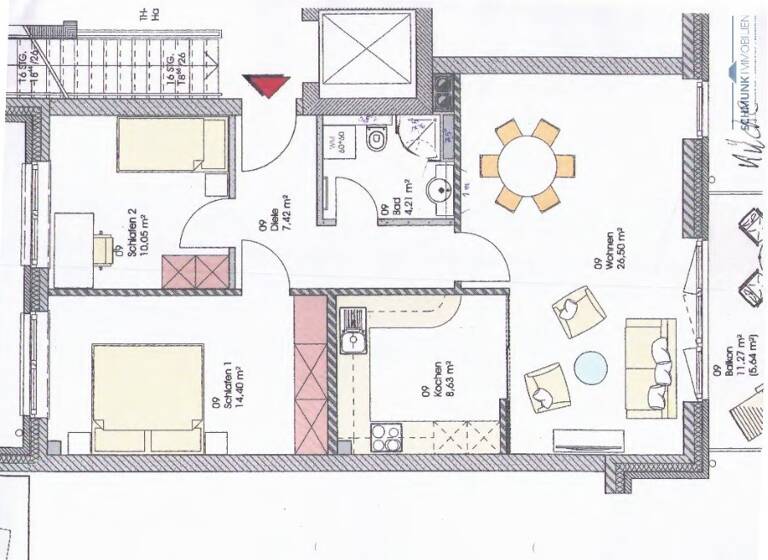 Wohnung zur Miete 1.000 € 3 Zimmer 76,8 m² 1. Geschoss frei ab 01.05.2026 Ehestorfer Straße 2b Vahrendorf Rosengarten 21224