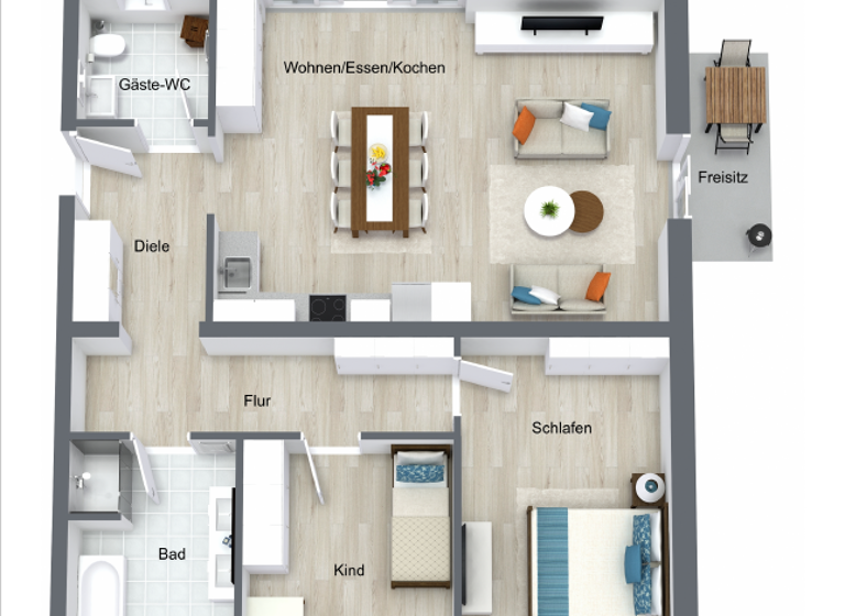 Studio zum Kauf provisionsfrei 393.300 € 3,5 Zimmer 93,6 m²<br/>Wohnfläche ab sofort<br/>Verfügbarkeit Ingelfingen Ingelfingen 74653