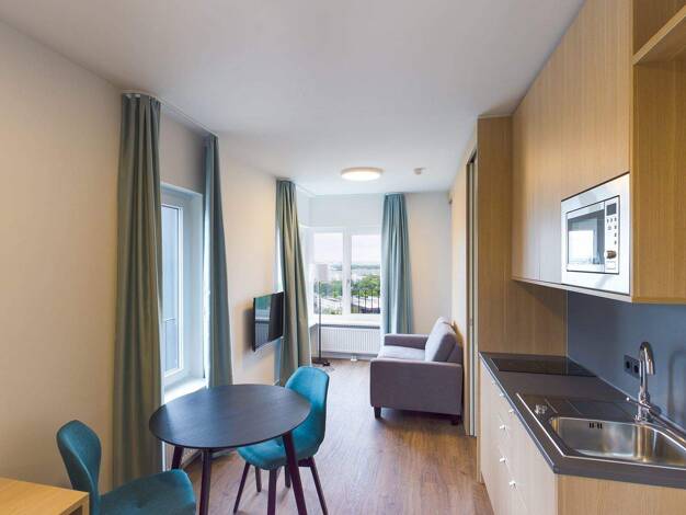 Studio zur Miete 1.075 € 2 Zimmer 30 m² 15. Geschoss frei ab 01.04.2026 Lehrter Straße Moabit Berlin 10557