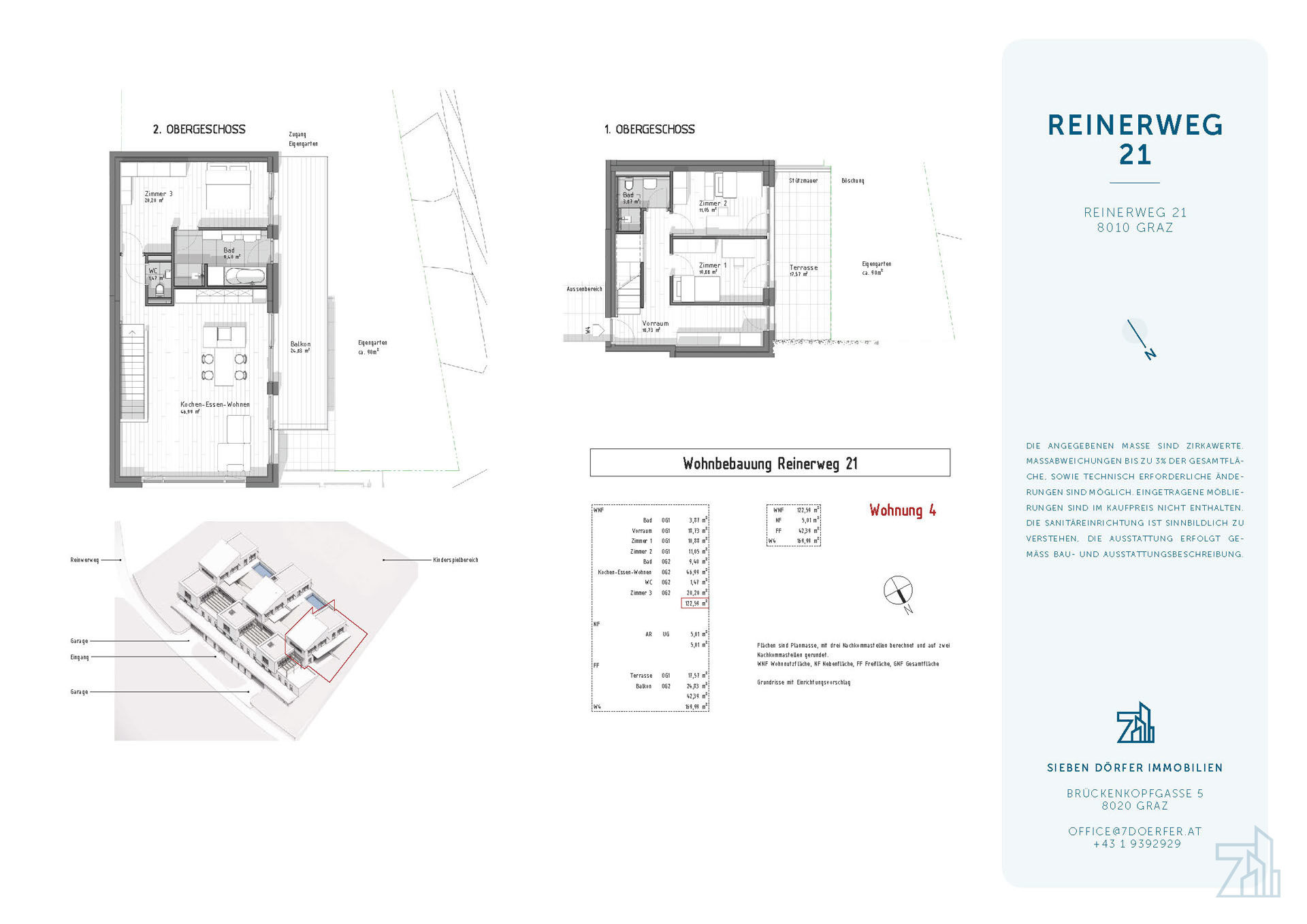 Maisonette zum Kauf provisionsfrei 911.000 € 4 Zimmer 122,6 m²<br/>Wohnfläche Reinerweg 21 Andritz Graz 8010