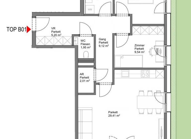 Wohnung zum Kauf - Erstbezug 484.000 € 3 Zimmer 74,3 m² Neumarkt am Wallersee 5202