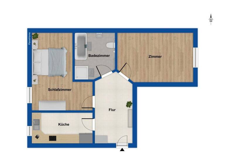Wohnung zum Kauf 109.000 € 2 Zimmer 52 m² Sudenburg Magdeburg 39112