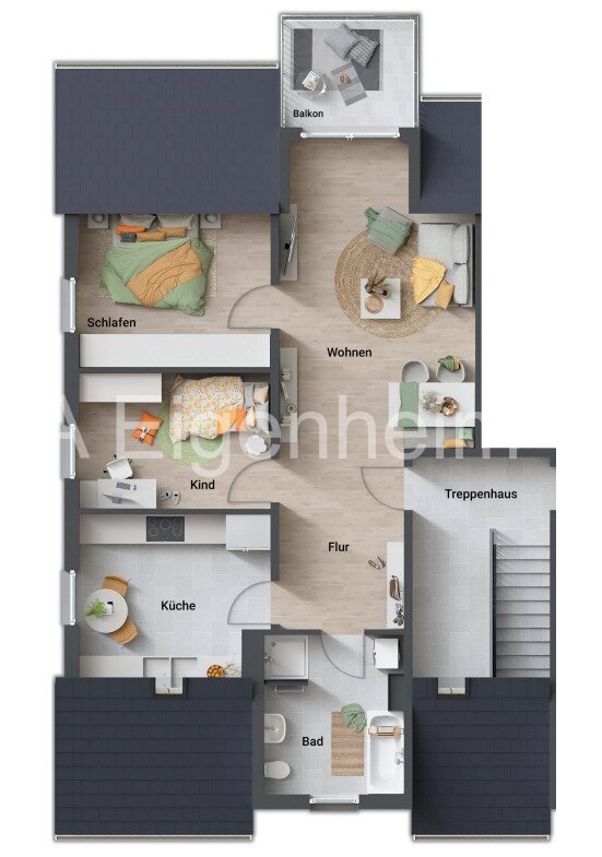 Wohnung zum Kauf 310.657 € 3 Zimmer 80,7 m²<br/>Wohnfläche 2.<br/>Geschoss Unter dem  Pflinzhöck 0 Stockhausen Eisenach 99817