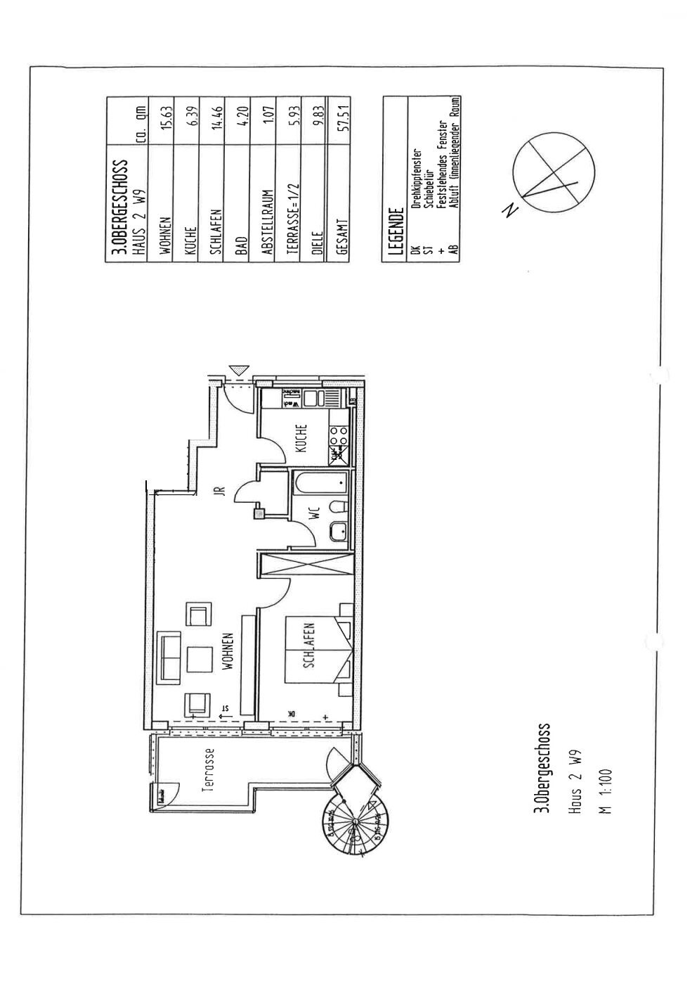 Wohnung zum Kauf provisionsfrei 149.000 € 2 Zimmer 58 m²<br/>Wohnfläche 3.<br/>Geschoss Bahnhofsplatz 18 Innenstadt Hückeswagen 42499