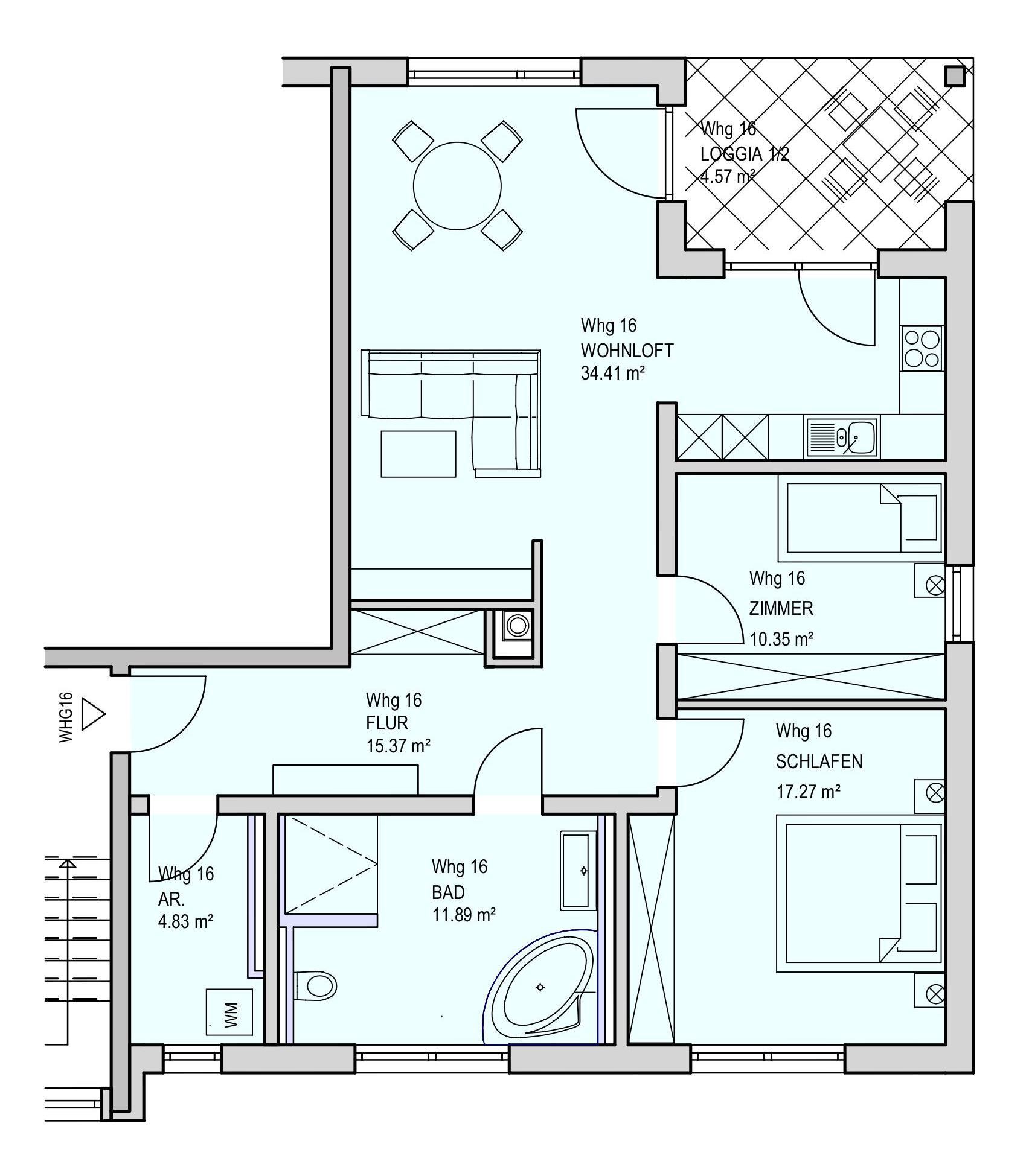 Wohnung zur Miete 1.260 € 3 Zimmer 98,7 m²<br/>Wohnfläche 1.<br/>Geschoss ab sofort<br/>Verfügbarkeit Tüßling Tüßling 84577