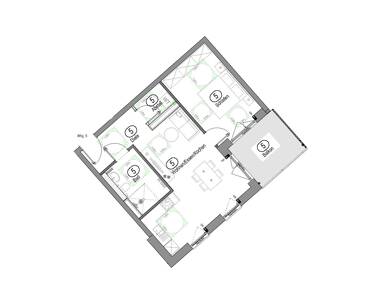 Wohnung zur Miete 620 € 3 Zimmer 57,6 m² Bergerhäusl Ruhmannsfelden 94239