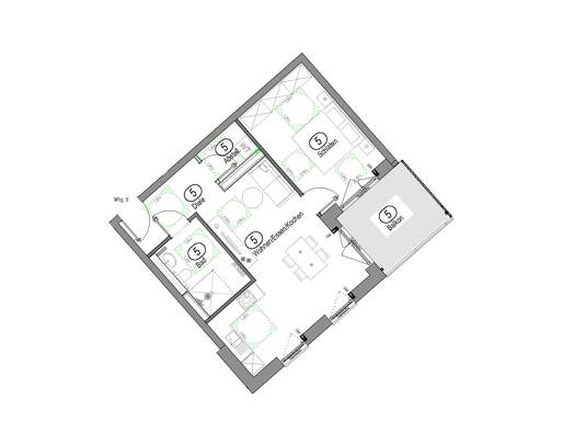 Wohnung zur Miete 620 € 3 Zimmer 57,6 m² Bergerhäusl Ruhmannsfelden 94239