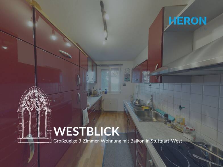 Wohnung zum Kauf 350.000 € 3 Zimmer 59,3 m² 1. Geschoss Rosenberg Stuttgart - West 70176