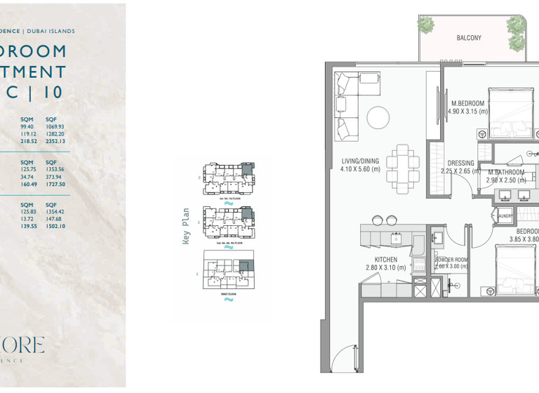 Wohnung zum Kauf - Erstbezug provisionsfrei 938.612 € 3 Zimmer 218,5 m² Dubai
