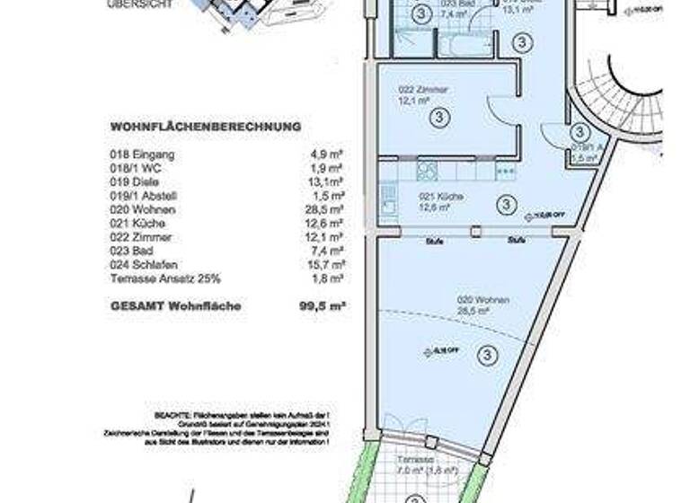 Wohnung zum Kauf - Erstbezug 447.750 € 4 Zimmer 99,5 m² Pappritz Dresden 01328