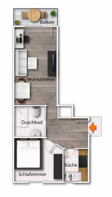 Wohnung zur Miete 690 € 2 Zimmer 55 m² frei ab sofort Dornrade 11 Eutin 23701