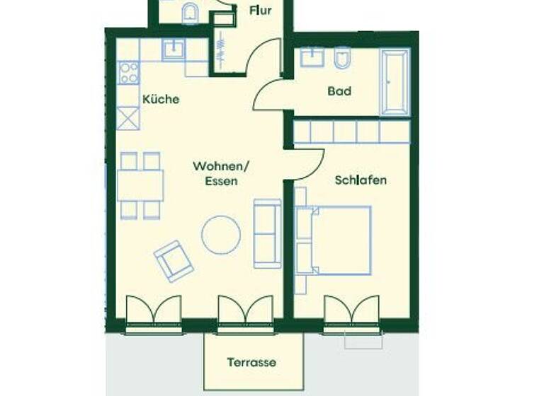 Wohnung zum Kauf 440.000 € 2 Zimmer 64,3 m²<br/>Wohnfläche EG<br/>Geschoss Hielscherstr. 51 Wilhelmsruh Berlin 13158