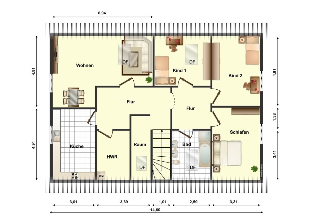 Wohnung zur Miete 750 € 4 Zimmer 105 m²<br/>Wohnfläche Ranzenbüttel Berne 27804