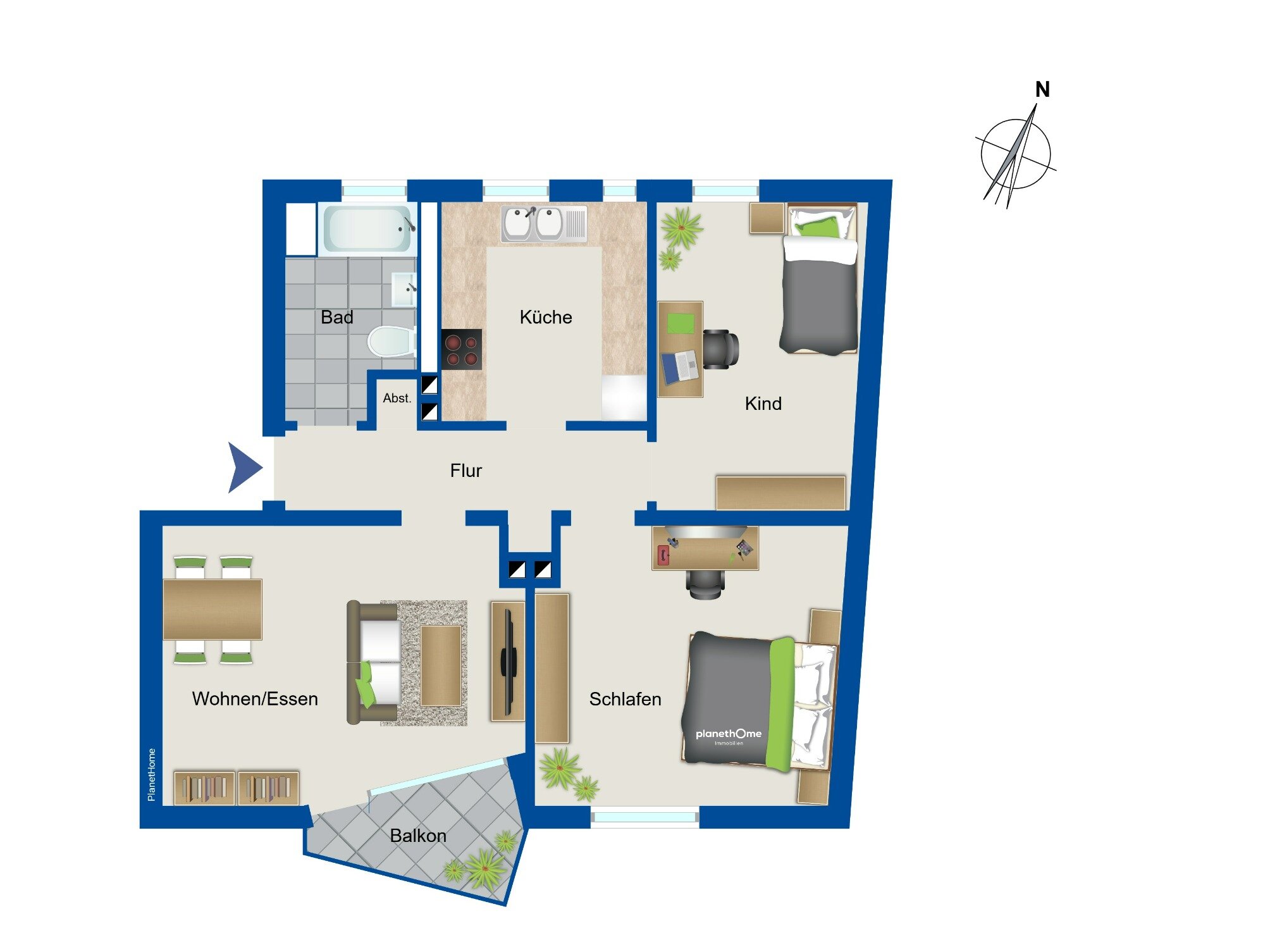 Wohnung zum Kauf 183.000 € 3 Zimmer 71,4 m²<br/>Wohnfläche EG<br/>Geschoss Rehbühl Weiden in der Oberpfalz 92637