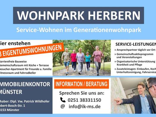 Wohnung zum Kauf - Erstbezug provisionsfrei 244.305 € 2 Zimmer 54,3 m² EG Herbern Ascheberg 59387