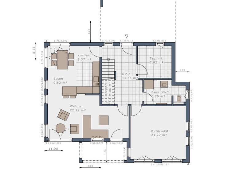 Einfamilienhaus zum Kauf provisionsfrei 624.592 € 5 Zimmer 155 m² 434 m² Grundstück Vimbuch Bühl 77815