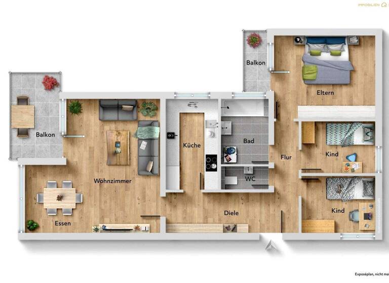 Wohnung zum Kauf 249.000 € 4,5 Zimmer 94,4 m² 3. Geschoss Bergatreute 88368