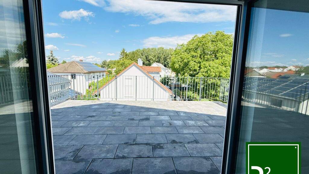 Neubau 2 ZKB mit großer Dachterrasse 30m2 - Fernwärme - KFW 55EE