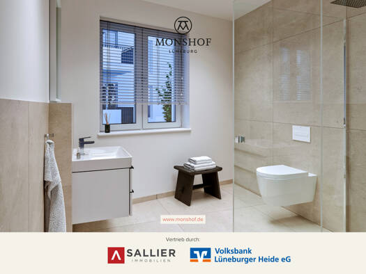 Wohnung zum Kauf - Erstbezug provisionsfrei 329.000 € 2 Zimmer 52,3 m² 1. Geschoss Rotes Feld Lüneburg 21335
