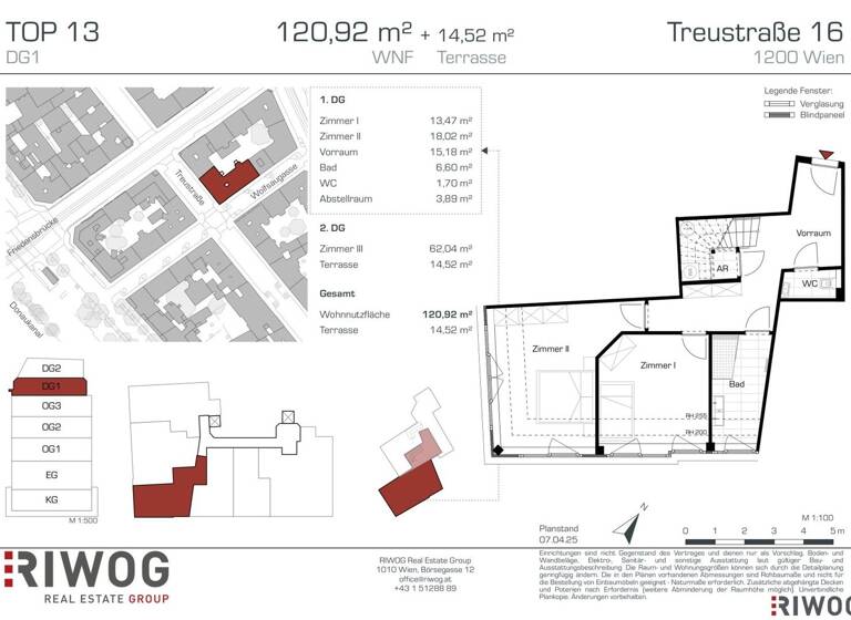 Wohnung zum Kauf - Erstbezug 1.050.000 € 3 Zimmer 120,9 m² 4. Geschoss Wien 1200