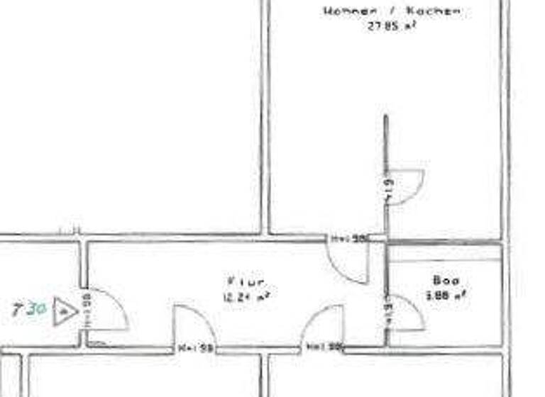 Wohnung zur Miete 720 € 3 Zimmer 80,9 m² 2. Geschoss frei ab sofort Gerokstraße 28 Johannstadt-Süd Dresden 01307