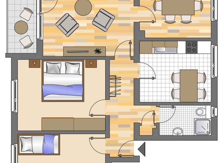 Wohnung zur Miete 519 € 3 Zimmer 60 m² 1. Geschoss Schiernfeldstraße 13 Stadtmitte Herten 45699