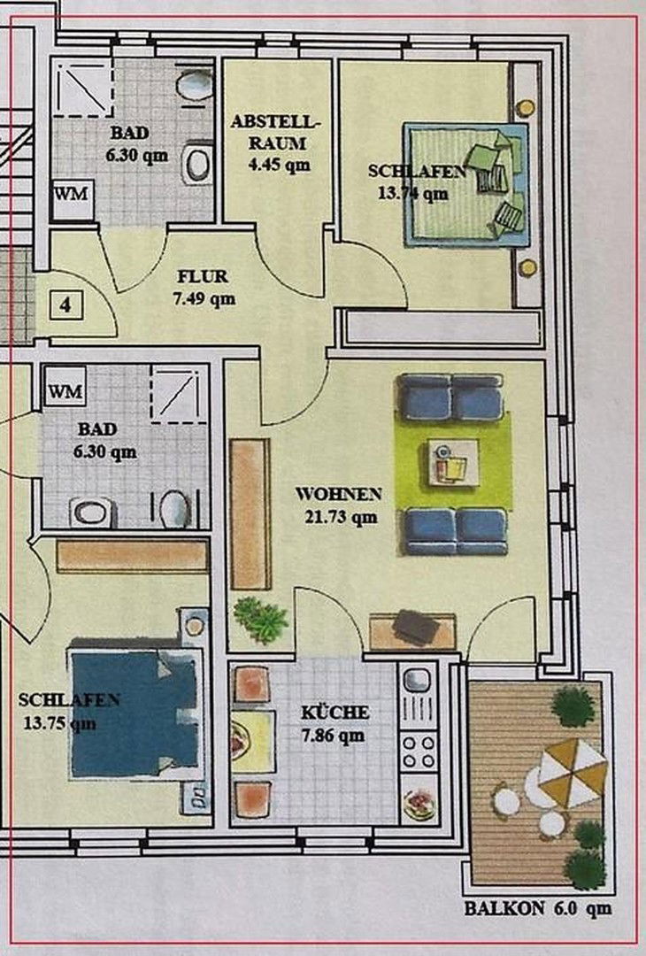 Wohnung zum Kauf provisionsfrei 120.000 € 2 Zimmer 63,5 m²<br/>Wohnfläche EG<br/>Geschoss Johann-Schroth-Straße Bad Bodenteich Bad Bodenteich 29389