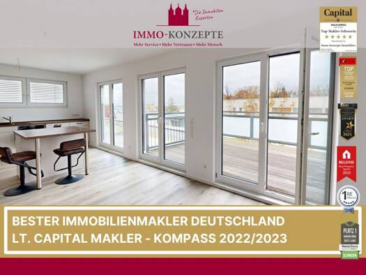Penthouse zur Miete 1.500 € 3,5 Zimmer 114 m² Wittenburger Straße 22 Altstadt Schwerin 19053
